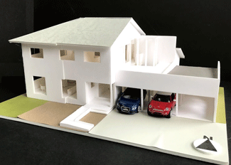 2階建て住宅模型